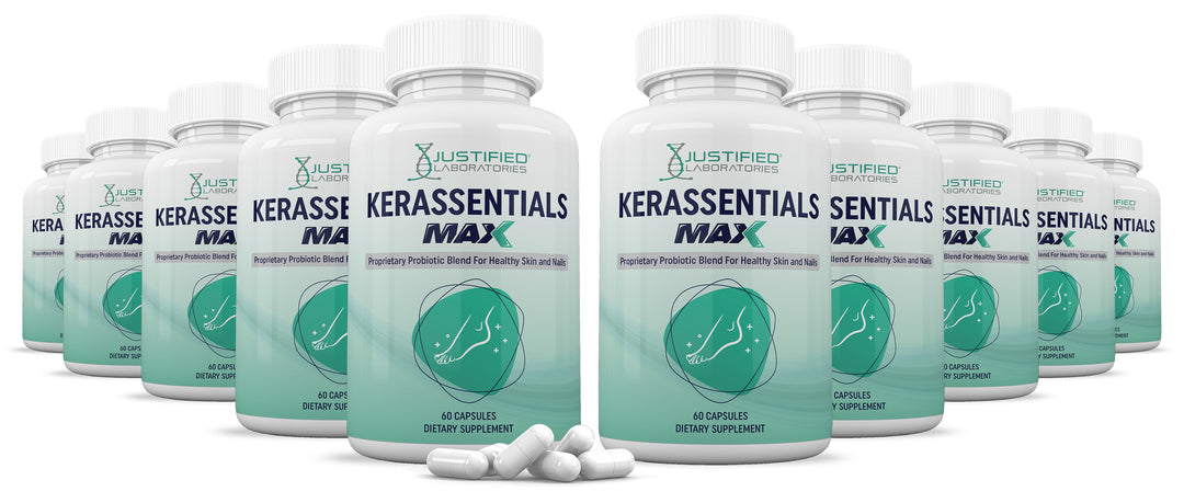 10 bottles of 3 X Stronger Kerassentials Max 40 Billion CFU Pills