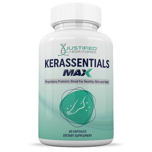 Front facing image of 3 X Stronger Kerassentials Max 40 Billion CFU Pills
