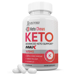 1 bottle of Keto Chews ACV Max Pills 1675MG