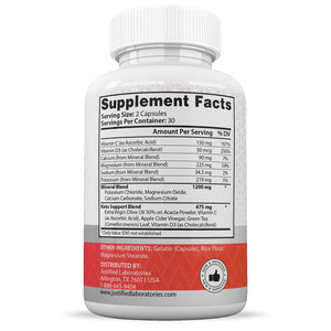 Supplement  Facts of Keto Chews ACV Max Pills 1675MG