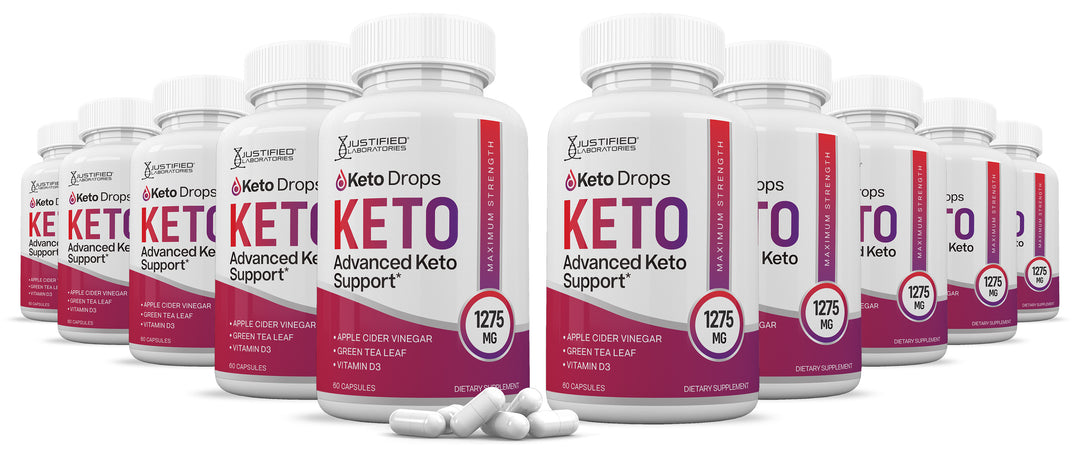 10 bottles of Keto Drops Keto ACV Pills 1275MG