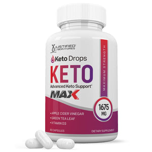Keto Drops Keto ACV Max Pills 1675MG