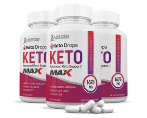 Keto Drops Keto ACV Max Pills 1675MG