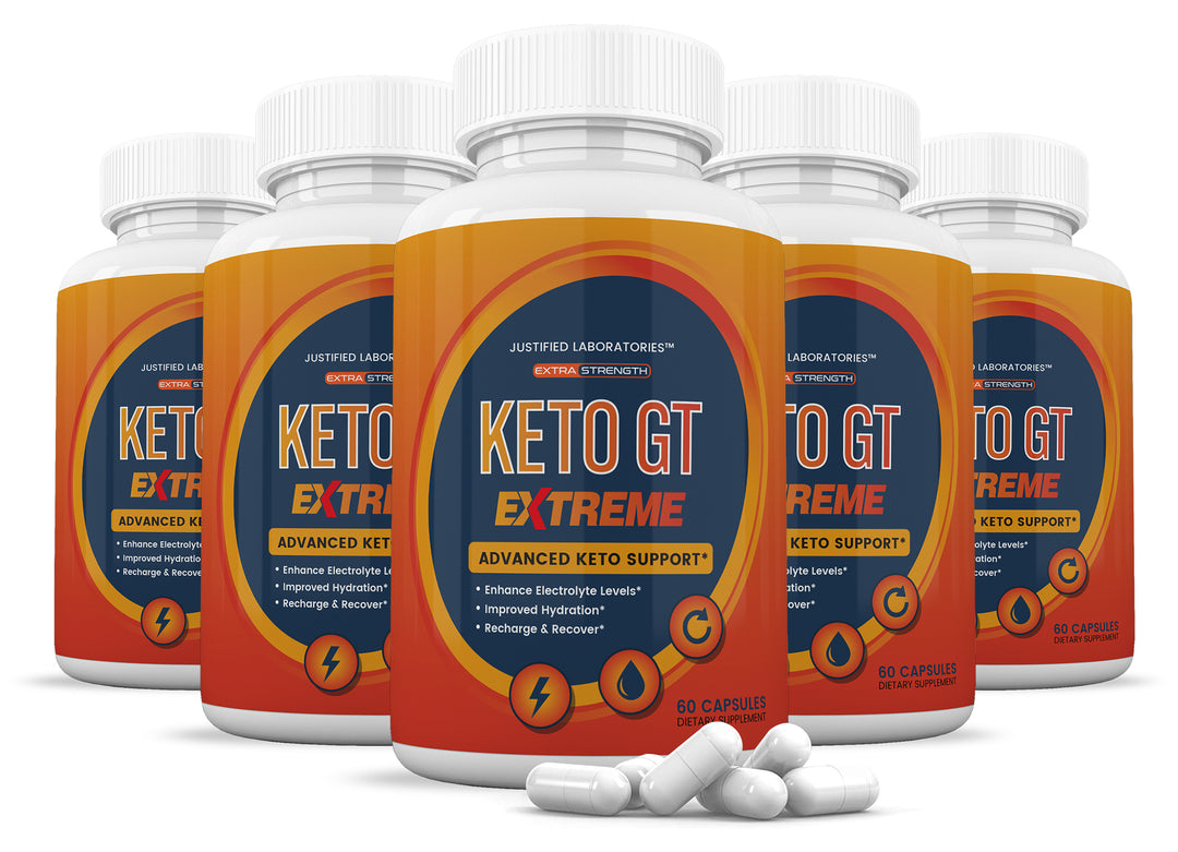 5 Bottles of Keto GT Keto ACV Extreme Pills 1675MG
