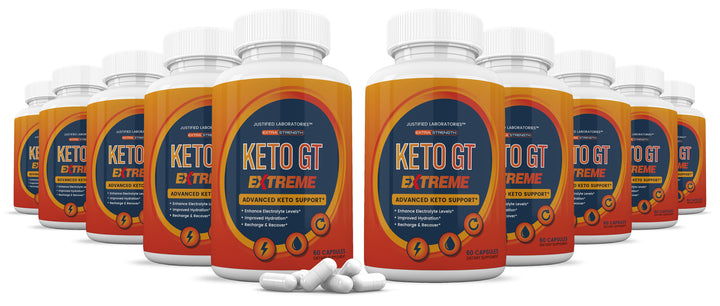 10 bottles of Keto GT Keto ACV Extreme Pills 1675MG
