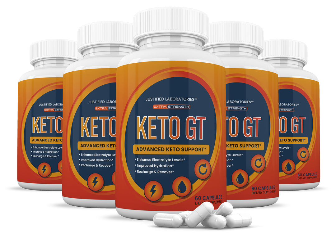 5 Bottles of Keto GT Keto ACV Pills 1275MG