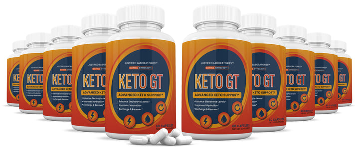 10 Bottles of Keto GT Keto ACV Pills 1275MG