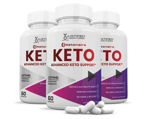 3 bottles of Ketonaire Keto ACV Pills 1275MG