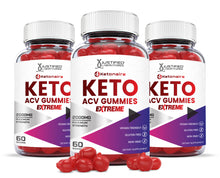 Load image into Gallery viewer, 3 bottles of 2 x Stronger Extreme Ketonaire Keto ACV Gummies 2000mg