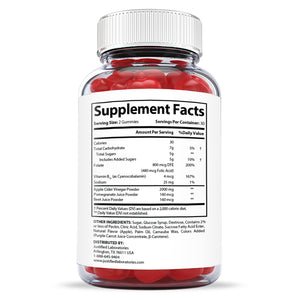 Supplement Facts of 2 x Stronger Extreme Ketonaire Keto ACV Gummies 2000mg