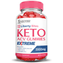 Charger l&#39;image dans la galerie, Front of  Liberty Bites Keto ACV Gummies Extreme 2000mg