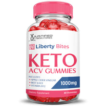 Afbeelding in Gallery-weergave laden, Front of  Liberty Bites Keto ACV Gummies 1000MG