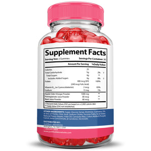 Supplement  Facts of Liberty Bites Keto ACV Gummies 1000MG