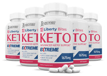 Load image into Gallery viewer, 5 bottles of Liberty Bites Keto ACV Extreme Pills 1675MG