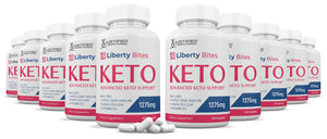 10 Bottles of Liberty Bites Keto ACV Pills 1275MG