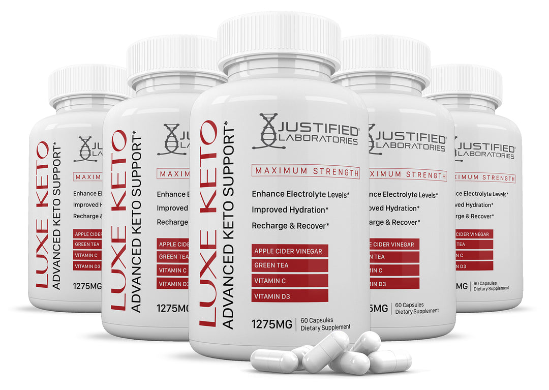 5 bottles of Luxe Keto ACV Pills 1275MG