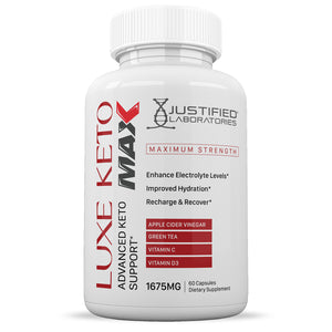 Front facing image of Luxe Keto ACV Max Pills 1675MG