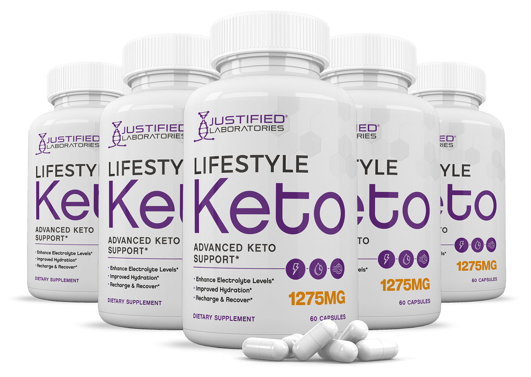 5 Bottles of Lifestyle Keto ACV Pills 1275MG