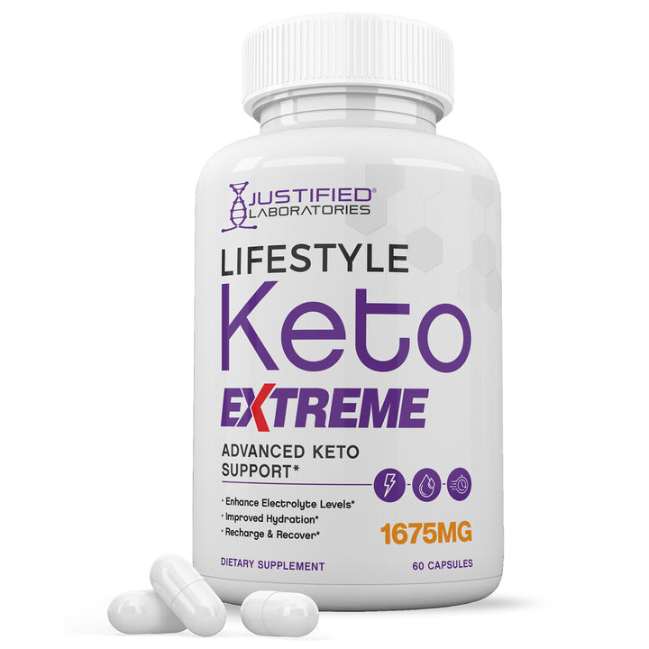 1 Bottle of Lifestyle Keto ACV Extreme Pills 1675MG