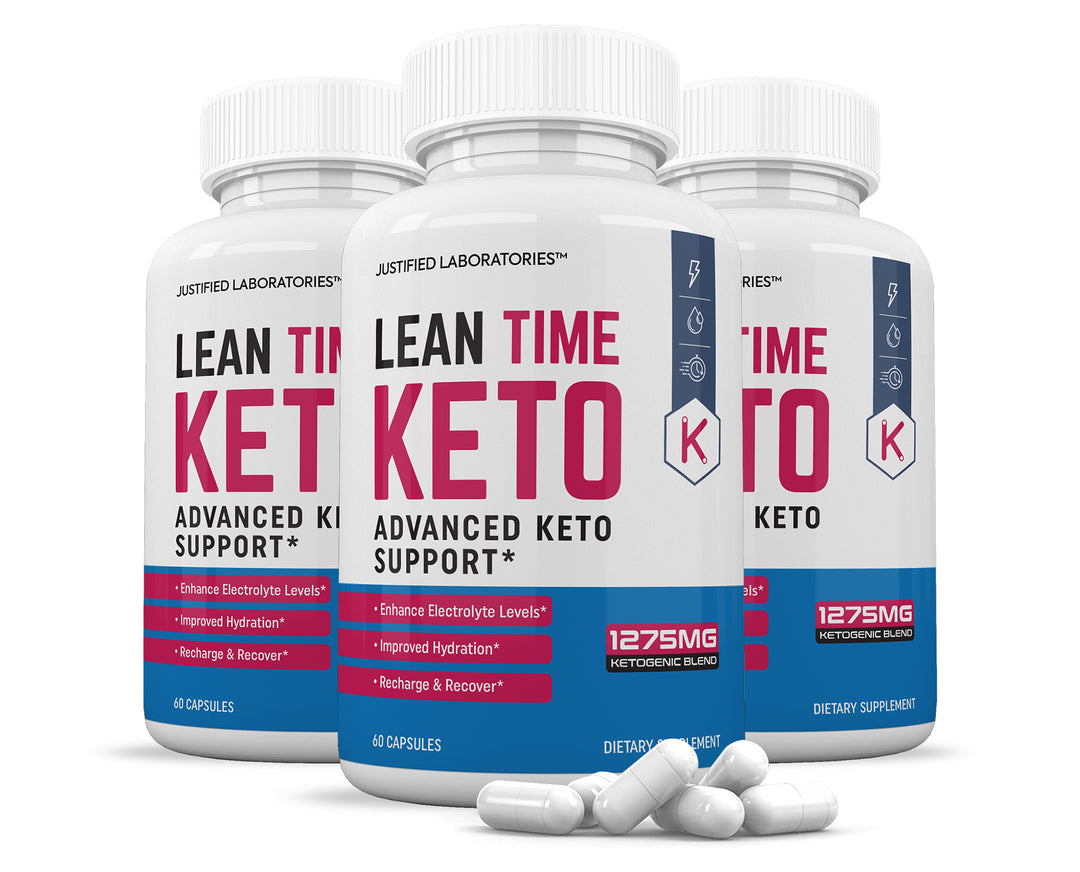 3 bottles of Lean Time Keto ACV Pills 1275MG