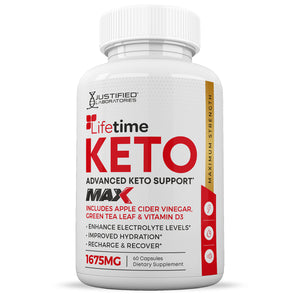Lifetime Keto ACV Max Pills 1675MG