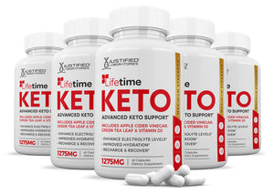 5 bottles of Lifetime Keto ACV Pills 1275MG