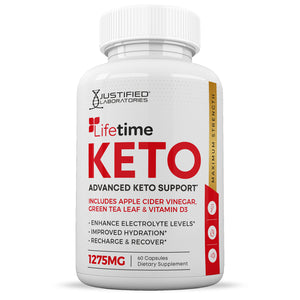 Front facing image of Lifetime Keto ACV Pills 1275MG