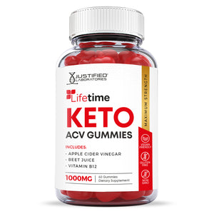 front facing of Lifetime Keto ACV Gummies
