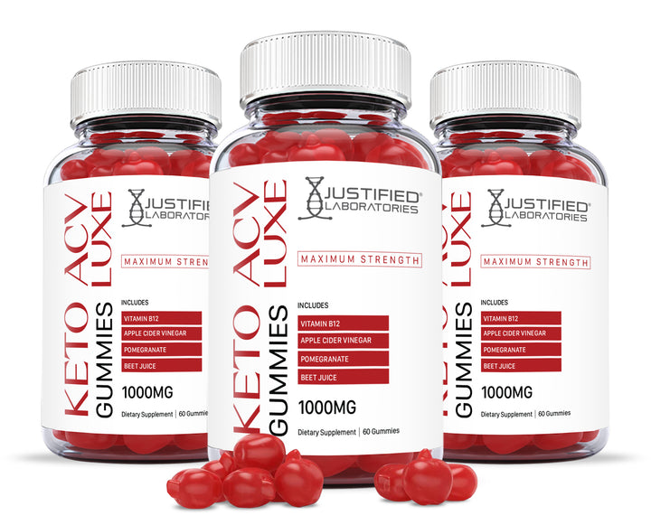 3 bottles of Luxe Keto ACV Gummies