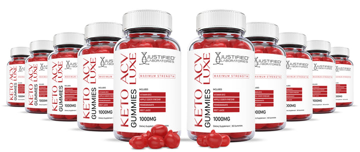 10 bottles of Luxe Keto ACV Gummies