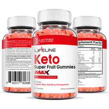 Load image into Gallery viewer, all sides of the bottle of Lifeline Keto Max Gummies