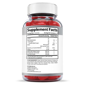 Supplement Facts of 2 x Stronger Mach 5 Extreme Keto ACV Gummies 2000mg