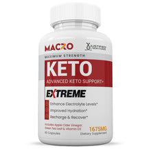Load image into Gallery viewer, Macro Keto ACV Extreme Pills 1675MG