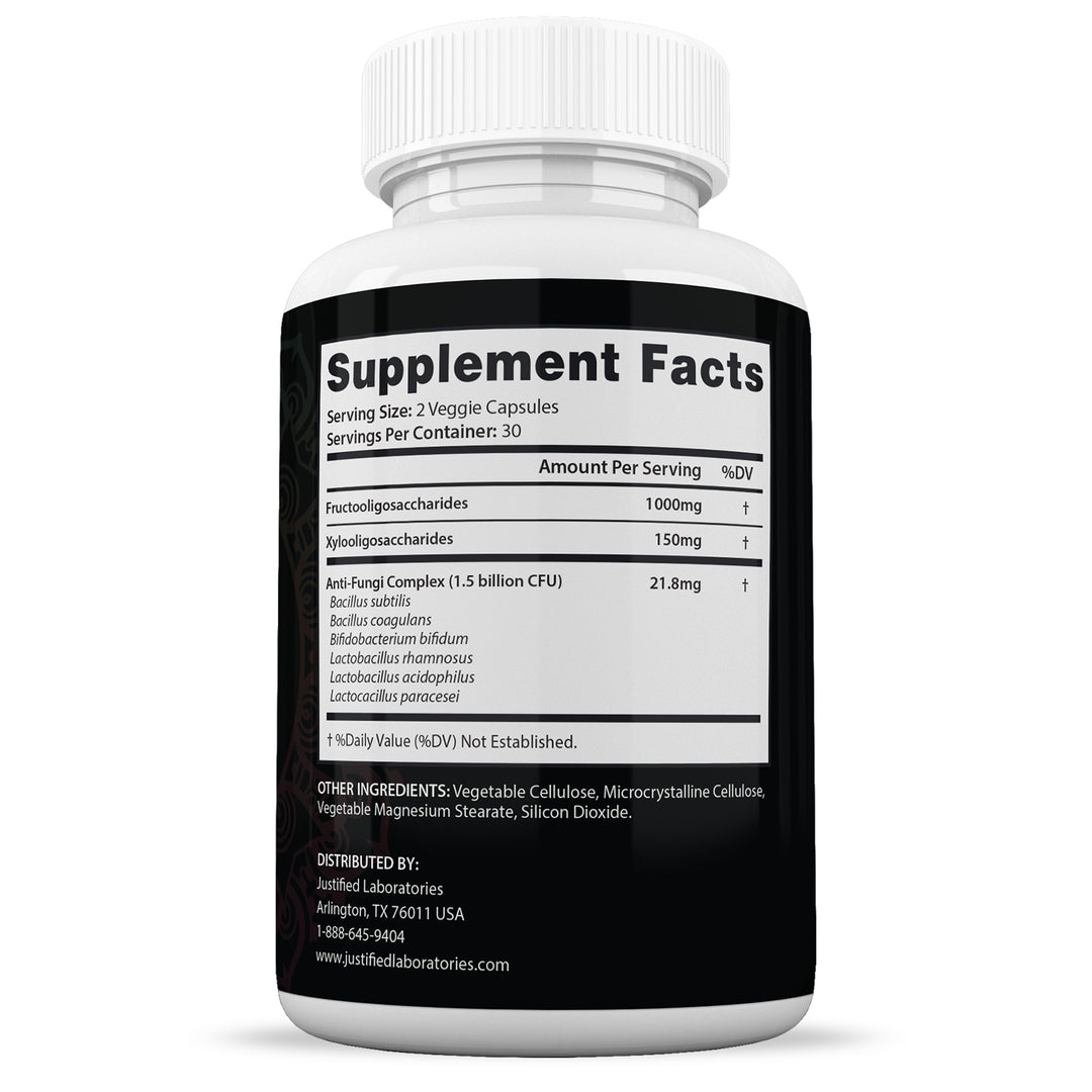 Supplement Facts of Metanail 1.5 Billion CFU Pills