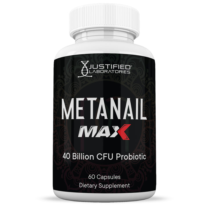 Front facing image of 3 X Stronger Metanail Max 40 Billion CFU Pills