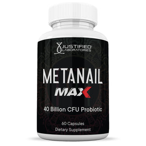 Front facing image of 3 X Stronger Metanail Max 40 Billion CFU Pills