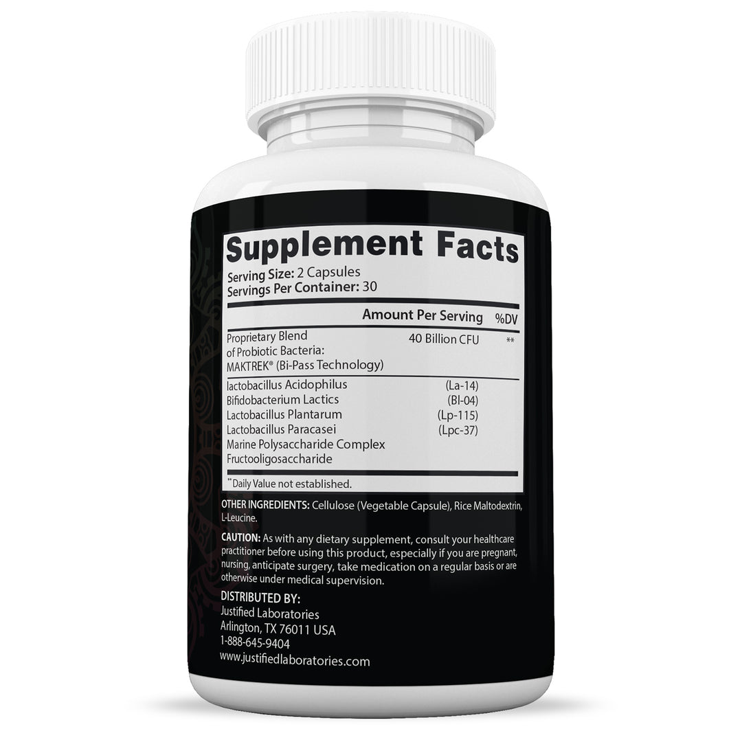 Supplement Facts of 3 X Stronger Metanail Max 40 Billion CFU Pills