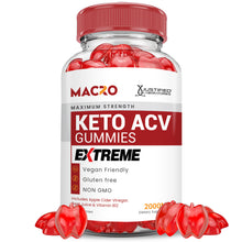 Load image into Gallery viewer, 2 x Stronger Macro Keto ACV Gummies Extreme 2000mg