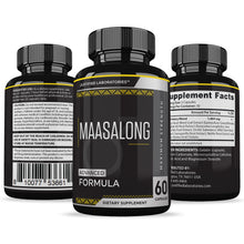 Load image into Gallery viewer, All sides of bottle of the Maasalong Men’s Health Supplement 1484mg