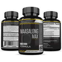Cargar imagen en el visor de la Galería, All sides of bottle of the Maasalong Max Men’s Health Supplement 1600MG