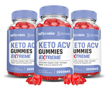 Load image into Gallery viewer, 3 bottles Microbio Keto ACV Gummies Extreme 2000mg