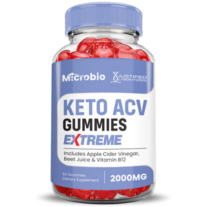 Front of  Microbio Keto ACV Gummies Extreme 2000mg