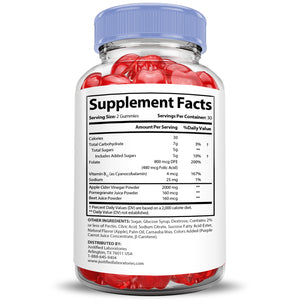 Supplement  Facts of Microbio Keto ACV Gummies Extreme 2000mg