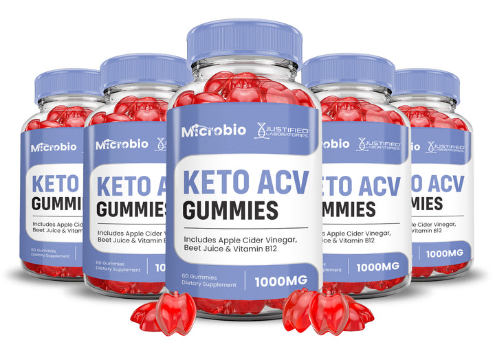 5 bottles Microbio Keto ACV Gummies 1000MG