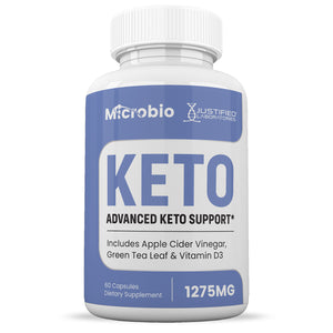 Front of Microbio Keto ACV Pills 1275MG