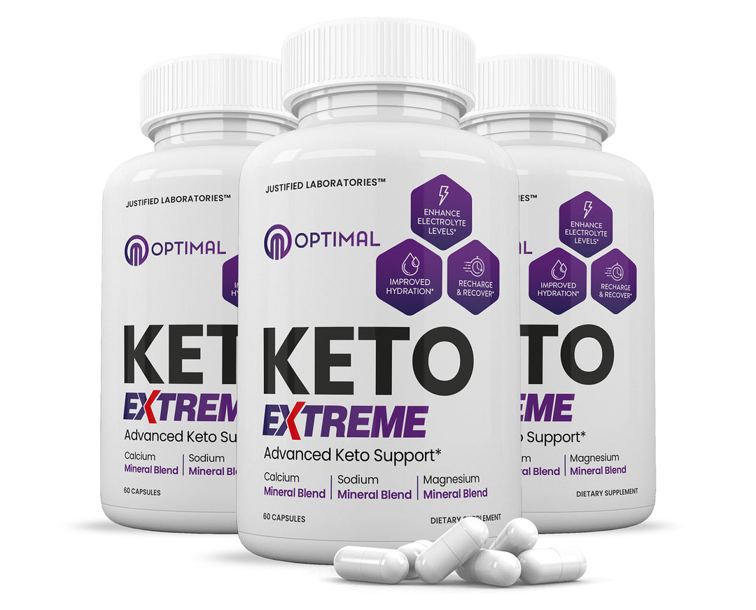 3 Bottle of Optimal Keto ACV Extreme Pills 1675MG