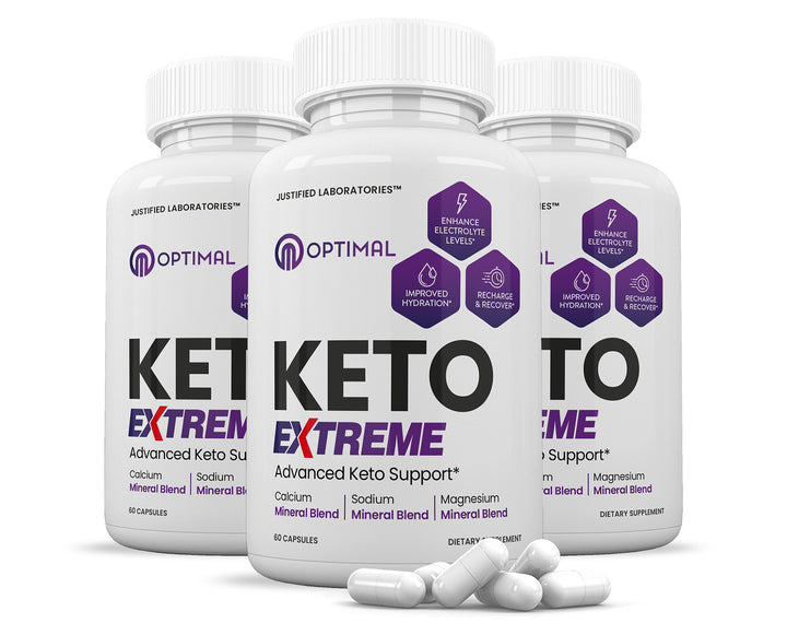 3 Bottle of Optimal Keto ACV Extreme Pills 1675MG