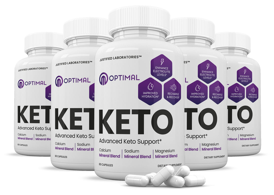 5 Bottles of Optimal Keto ACV Pills 1275MG