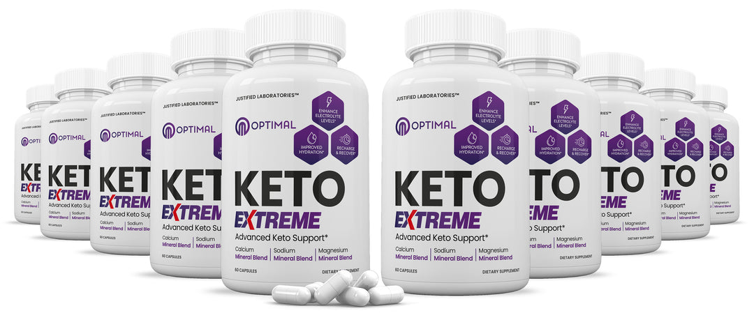 10 Bottles of Optimal Keto ACV Extreme Pills 1675MG