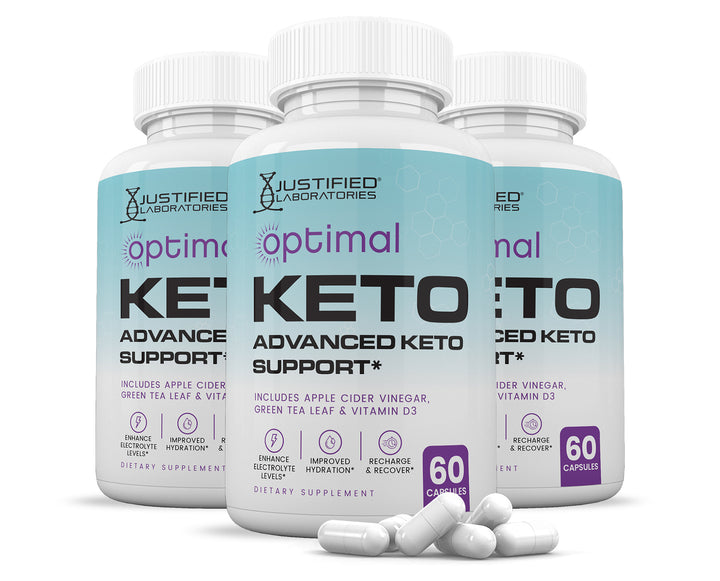 3 bottles of Optimal Keto ACV Pills 1275MG